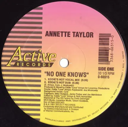 Annette Taylor - No One Knows