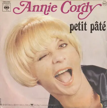 Annie Cordy - Boing Boing - Petit Pate