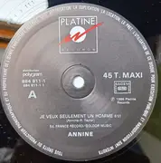 12inch Vinyl Single - Annine - Je Veux Seulement Un Homme