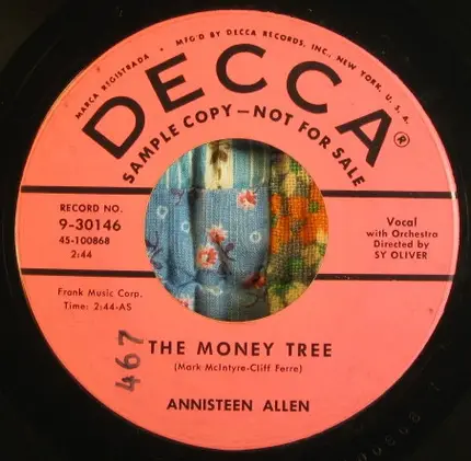 Annisteen Allen - Don't Nobody Move / The Money Tree