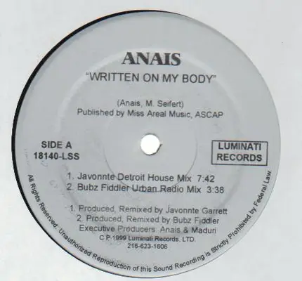 Anais - Written On My Body