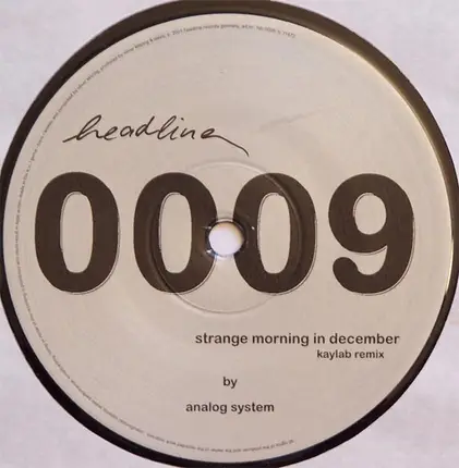 Analog System - Strange Morning In December