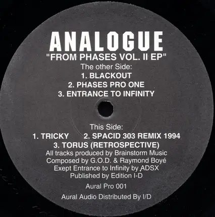 Analogue - From Phases Vol. II EP