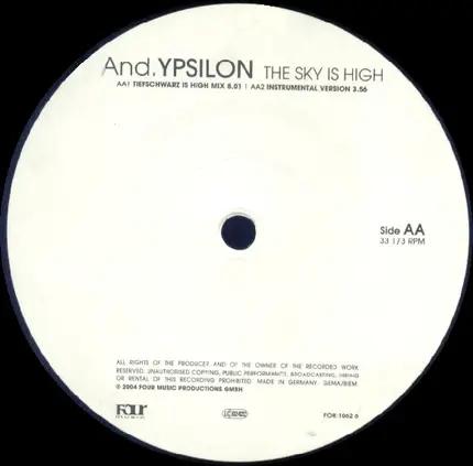 And.Ypsilon - The Sky Is High