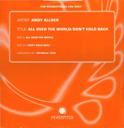 Andy Allder - All Over The World / Don't Hold Back