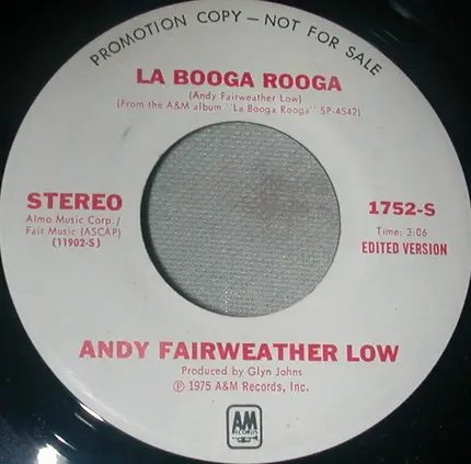 Andy Fairweather-Low - La Booga Rooga (Edited Version)