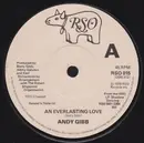 7'' - Andy Gibb - An Everlasting Love - Paper Labels, Picture Sleeve