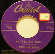 Andy Griffith - What It Was, Was Football