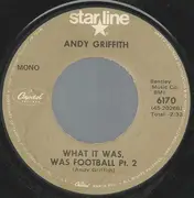 7inch Vinyl Single - Andy Griffith - What It Was Was Football Pt. 1 & Pt. 2
