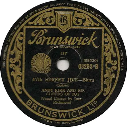 Andy Kirk And His Clouds Of Joy - Big Time Crip / 47th Street Jive