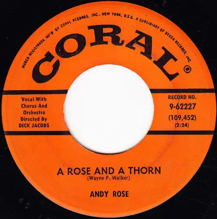Andy Rose - A Rose And A Thorn