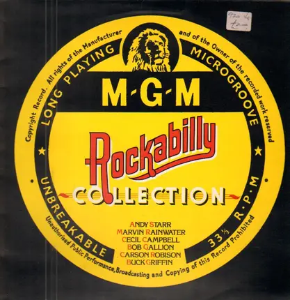 Andy Starr / Marvin Rainwater / Bob Gallion / Buck Griffin / a.o. - The M.G.M. Rockabilly Collection