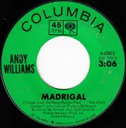 7'' - Andy Williams - Madrigal - Green Label