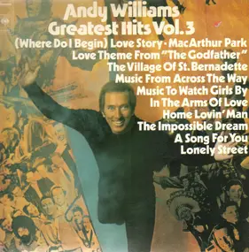 Andy Williams - Greatest Hits Volume 3