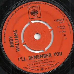 Andy Williams - I'll Remember You