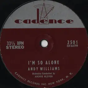Andy Williams - I'm So Alone / Unchained Melody