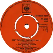 7inch Vinyl Single - Andy Williams - Andy Williams Favourites Volume 2
