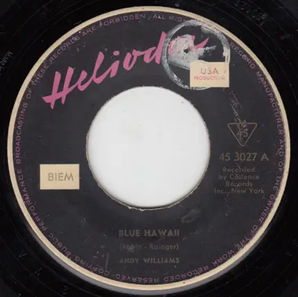Andy Williams - Blue Hawaii