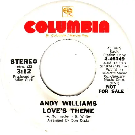 Andy Williams - Love's Theme
