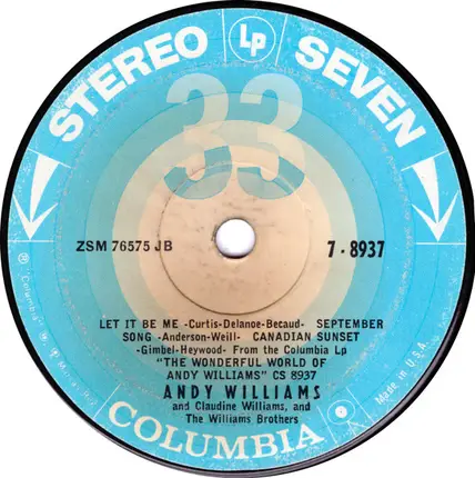 Andy Williams - The Wonderful World of Andy Williams
