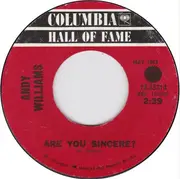 7inch Vinyl Single - Andy Williams - The Bilbao Song / Are You Sincere?