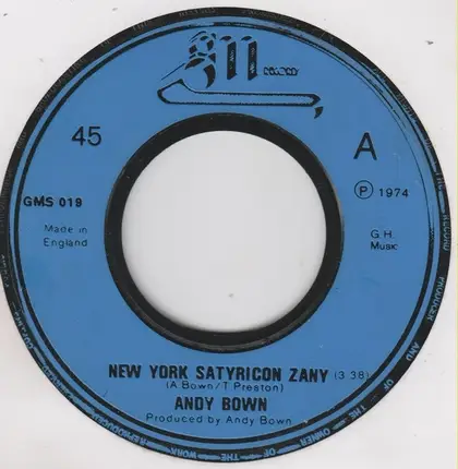 Andy Bown - New York Satyricon Zany