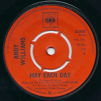 Andy Williams - May Each Day