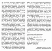 CD - Eliasson - Canto Del Vagabondo / Canti In Lontananza / La Fièvre / Disegno Per Quartetto D'Archi