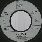 7inch Vinyl Single - Andi Warda - Weil I Di Mog