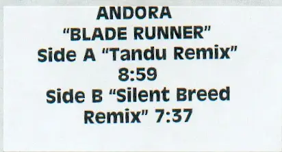 Andora - Blade Runner