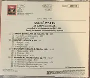 CD - Mozart, Brahms, a.o. - Carnegie Hall 25th Anniversary Recital