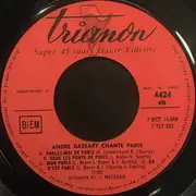 7inch Vinyl Single - André Dassary - Chante Paris