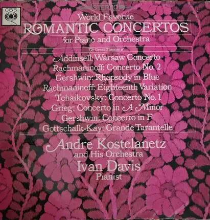 Rachmaninov / Gershwin / Tchaikovsky / Grieg a.o. - World Favorite Romantic Concertos For Piano And Orchestra