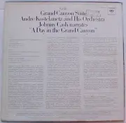 LP - André Kostelanetz And His Orchestra , Johnny Cash - Grand Canyon Suite