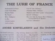 LP - André Kostelanetz And His Orchestra - The Lure Of France - Mono