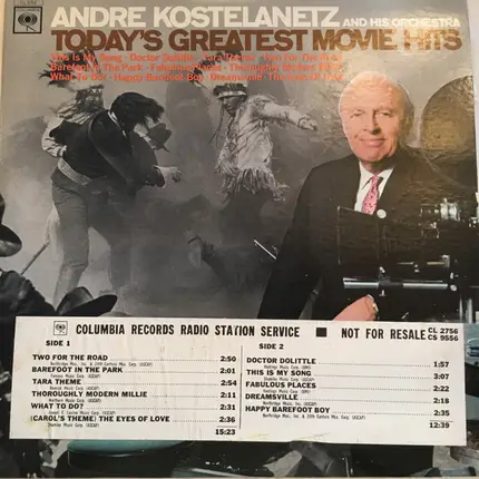 André Kostelanetz And His Orchestra - Today's Greatest Movie Hits