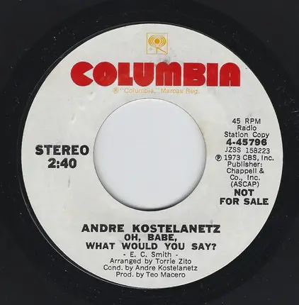 André Kostelanetz - Last Tango in Paris