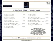 CD - André Laporte - Chamber Music