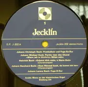 LP - André Manz - Orgelmusik Der Familie Bach / Vorfahren Und Nachkommen von Johann Sebastian Bach