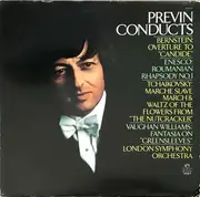 LP - André Previn - Andre Previn Conducts Bernstein: Candide Overture / Vaughn Williams: Fantasia on Greensleeves / Enesco: Roumanian Rhapsody / Tchaikovsky: Marche Slave / March Minature and Waltz of the Flowers From the Nutcracker