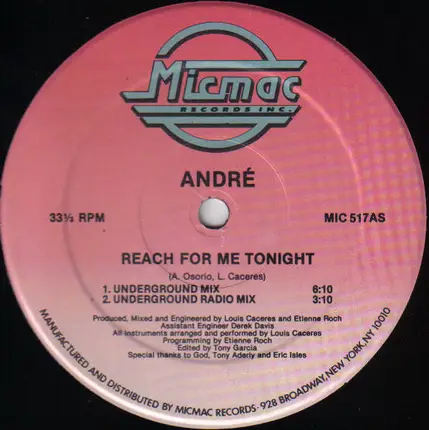 André - Reach For Me Tonight