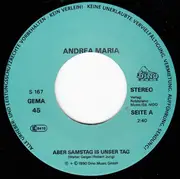 7inch Vinyl Single - Andrea Maria - Aber Samstag Is Unser Tag