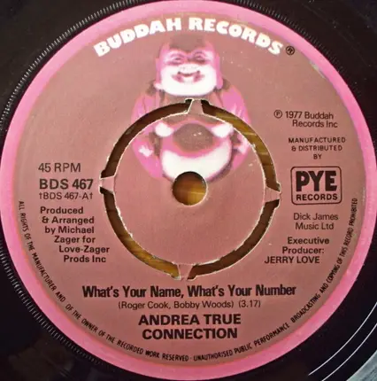 Andrea True Connection - What's Your Name, What's Your Number / Fill Me Up (Heart To Heart)