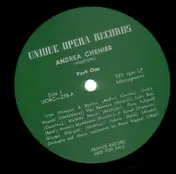 Andrea Chénier - Unique Opera Records