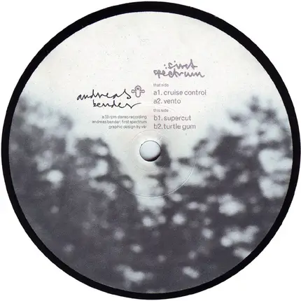 Andreas Bender - First Spectrum