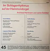 7inch Vinyl Single - Andreas Hartmann Mit Seinen Solisten - Im Schlagerrhythmus Auf Der Hammondorgel