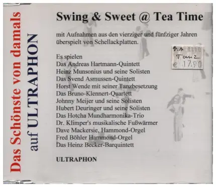 Andreas Hartmann-Quintett / Heinz Munsonius a.o. - Swing & Sweet @ Tea Time
