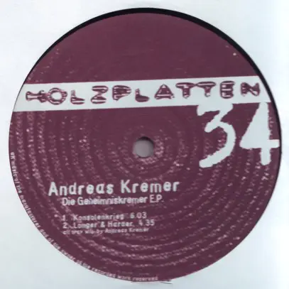 Andreas Kremer - Die Geheimniskremer E.P.