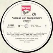CD - Andreas von Wangenheim - Orlando-12 Poems for Guitar & Ensemble