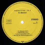 LP - Andreas H. Hub - Es dämmert - Lieder zur Lage der Perversion - protest songs
